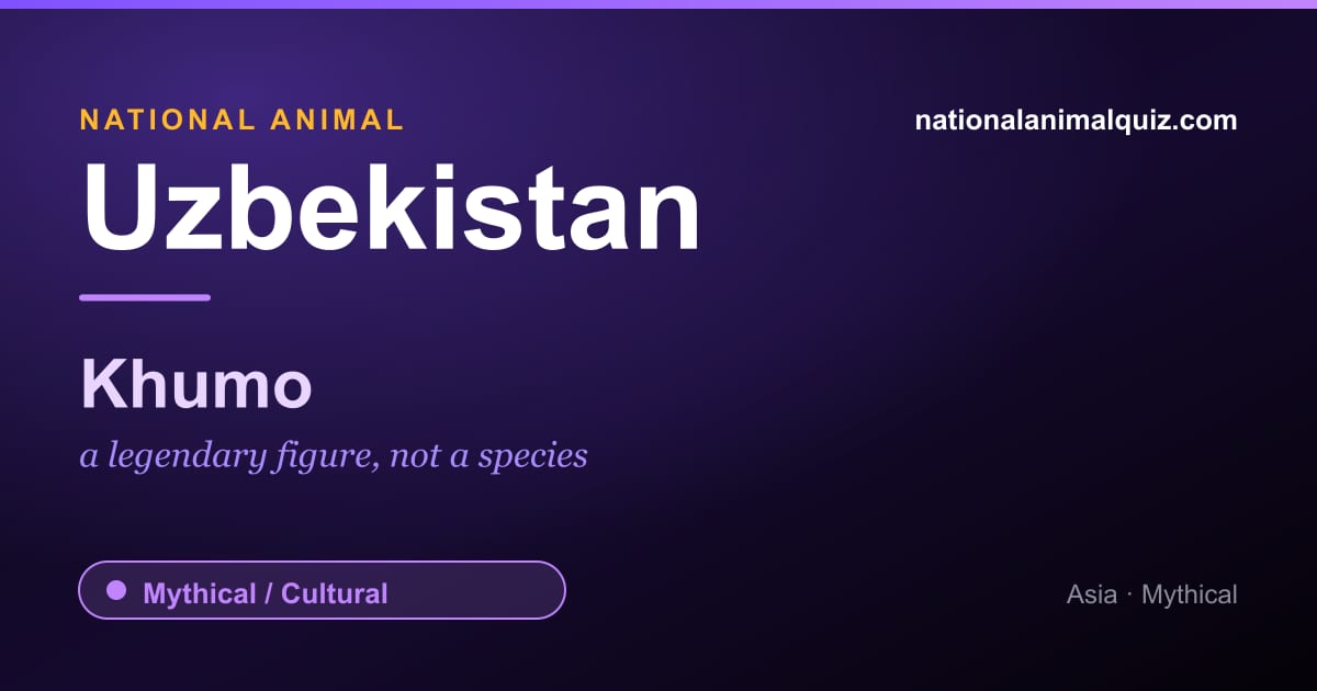 Uzbekistan national animal — the Khumo (a legendary figure, not a species)